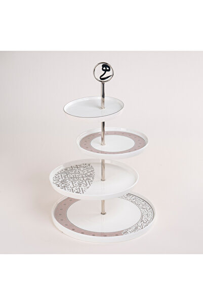 LA MESA مسك - حامل تقديم من الفولاذ المقاوم للصدأ بأربع طبقات