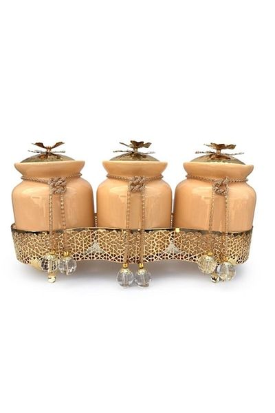 OEM Set de ulei de măsline din ceramică cu mânere fluture