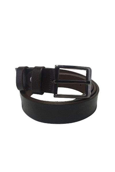 OEM Men's Leather Belt, Brown, Width 3.5 cm, M5