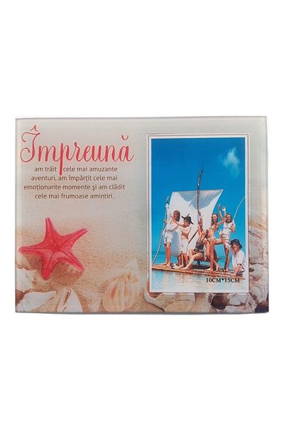 OEM Rama Foto, Sticla, Mesaje despre Prietenie, 10x15cm, Multicolor, M4