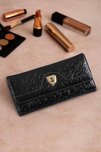 Foxer Olimpos Hakiki Deri Gold Detaylı Kadın Kartlık ve Cüzdan