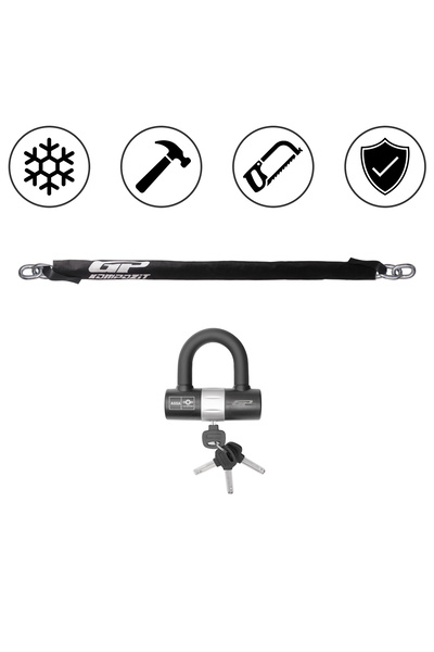 GP KOMPOZİT GP Kompozit Universal 2 mt 10 mm Motosiklet Zinciri ve Kilidi