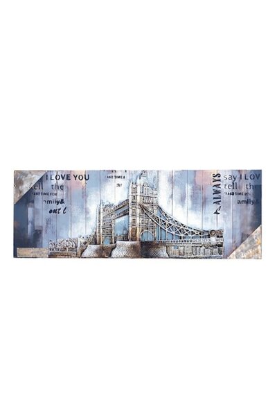 OEM 3D Wooden Painting of Cities, 155x55cm