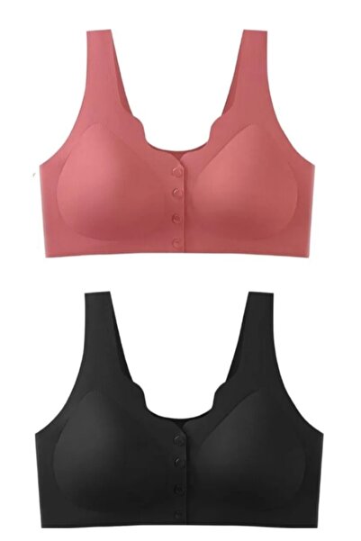 TEKDEMİR Önden dügmeli Lazer kesim hayalet sütyen