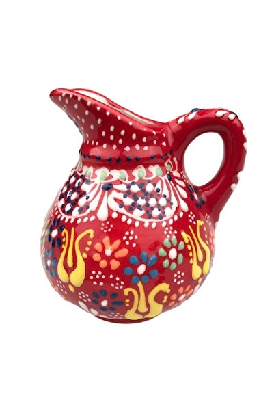 OEM Cană ceramică cu mâner, flori pictate, M5, 10x10 cm