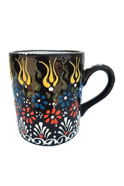 OEM Κεραμική Κούπα με Λουλουδάτο Σχέδιο, M2, 8x10 εκ.