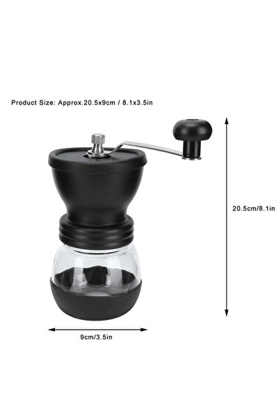 Arabest Manual Coffee Grinder Hand Crank Extended Adjustable Portable Coffee Bar Grinder for Home Office
