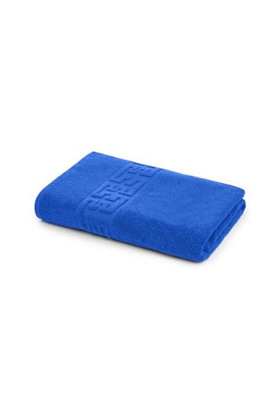 OEM Prosop de baie, bumbac, bordură grecească, 500g/m², 70x140cm, albastru marin