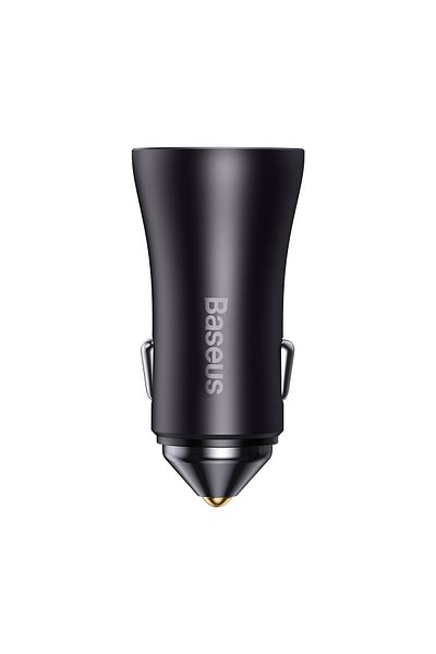 Baseus Ładowarka samochodowa Golden Contactor Pro 2xUSB-C 40W szary