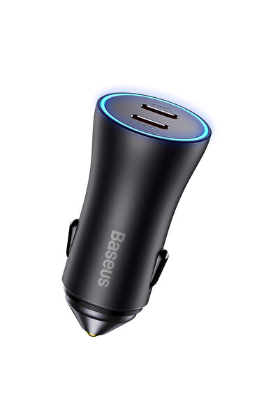 Baseus Încărcător auto Golden Contactor Pro 2xUSB-C 40W Gri