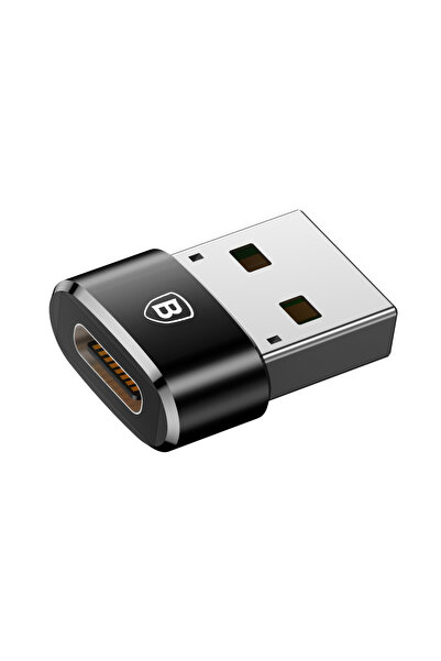 Baseus Mała przejściówka adapter wtyczka ze złącza USB-C na USB - czarny