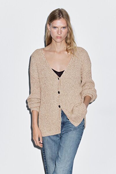 Massimo Dutti Nep dokulu triko hırka