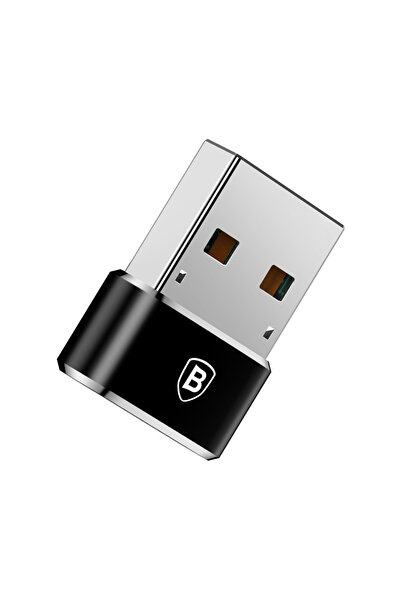 Baseus Mała przejściówka adapter wtyczka ze złącza USB-C na USB - czarny