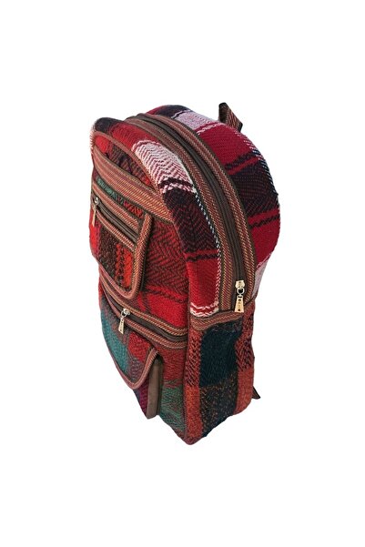 OEM Textile backpack with two wide front pockets and a zipper, 30x39 cm