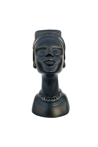 OEM Vaza din ceramica in forma de femeie cu coc, M3,15X30 cm