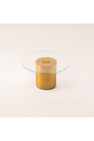 LA MESA حامل كيك زجاجي ذهبي من أولفا، 63*52*34 سم