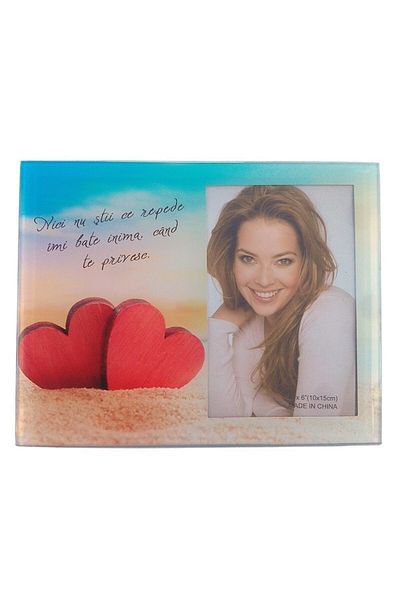OEM Photo Frame, Glass, Messages about Love, 10x15cm, Multicolor, M2