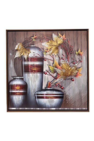 OEM Πίνακας σε καμβά με εφαρμοσμένα φύλλα, 62x62εκ.