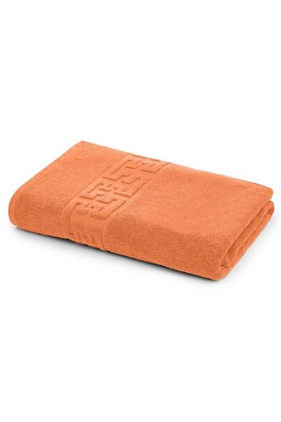 OEM Bath Towel, Cotton, Greek Border, 500g/m², 70x140cm, Orange