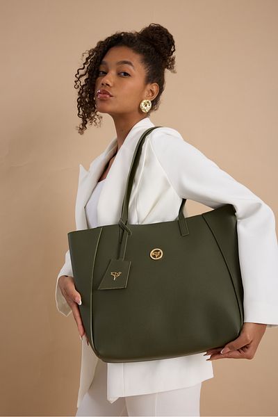 Garbalia Sofia Large Size Women's Shoulder Bag with Magnet Closure and Wide Zipper Compartment