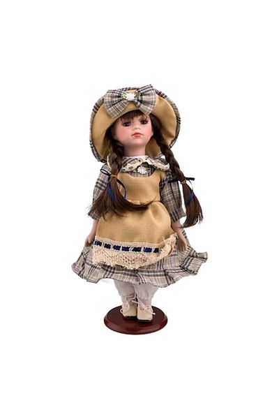 OEM Păpușă decorativă, ceramică, multicoloră, 15x35 cm, M3