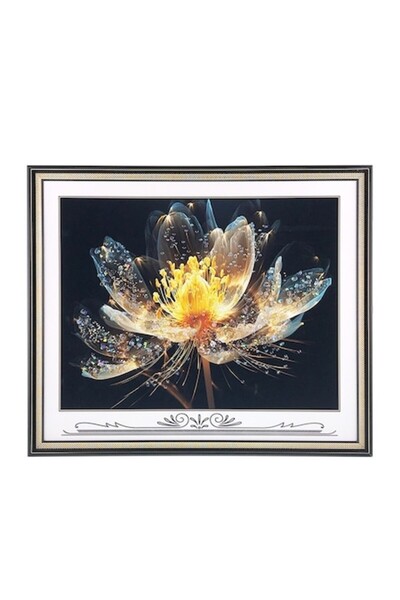 OEM Pictură multicoloră cu ramă de plastic și cristale, 64x54 cm, M3