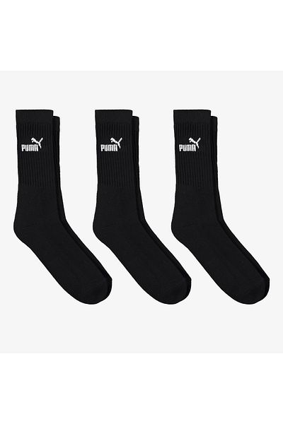 Puma Elements Crew so Unisex Black 3-Piece Socks