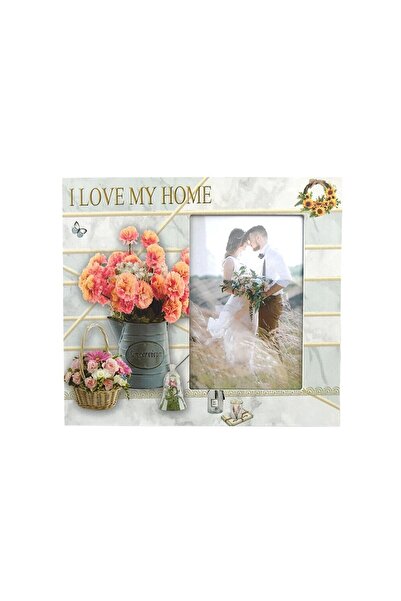 OEM Rama foto din lemn cu trandafiri, M2, 22x20 cm