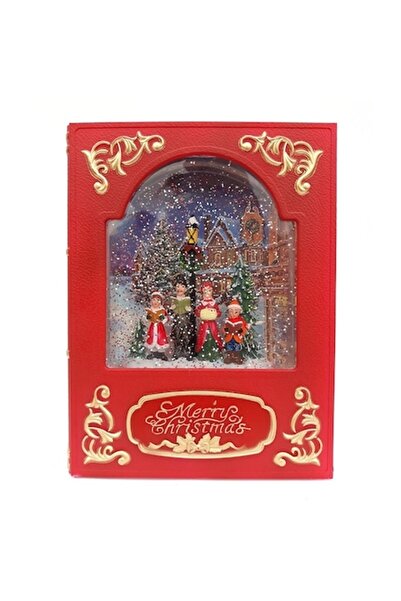 OEM Carte cu ornamente din plastic, colindători, muzică, lumini, încărcare US...