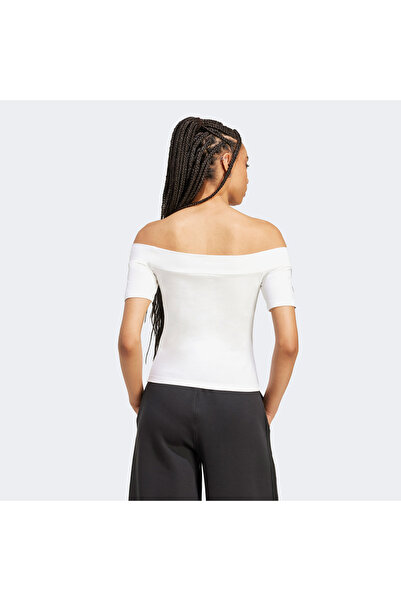 adidas Γυναικείο λευκό μπλουζάκι Bandeau Ss