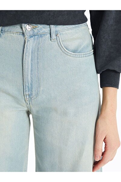 LC Waikiki Blue Wideleg Women's Jean Trousers