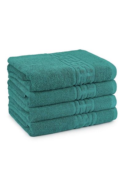 OEM Set 4 Towels Green 70x140cm 100% Cotton 550gr