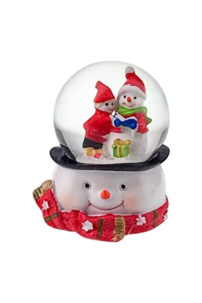 OEM Glob de sticlă cu bază din rășină în formă de om de zăpadă, cu LED - Mode...