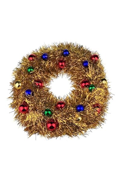 OEM Coronita din plastic cu globuri, 40x40 cm - M1