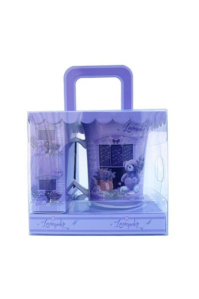 OEM Cană ceramică cu lavandă și ursuleț 200ml