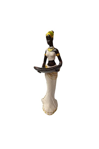 OEM African Resin Statue, 30x10x8 cm, Multicolor
