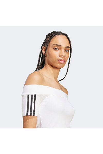 adidas Γυναικείο λευκό μπλουζάκι Bandeau Ss