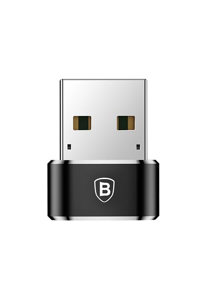 Baseus Mała przejściówka adapter wtyczka ze złącza USB-C na USB - czarny