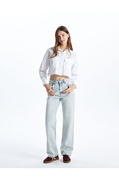 LC Waikiki Blue Straight Fit Women's Jean Pants
