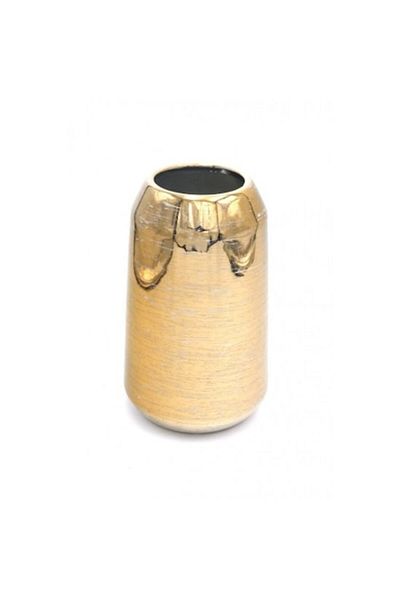 OEM Vază decorativă din ceramică, 19,5x12 cm, aurie