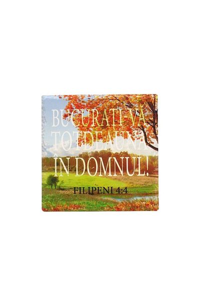 OEM Suport ceramic de cratita cu dublura de pluta pe spate, inscriptionat cu versete biblice, M2, 20X20