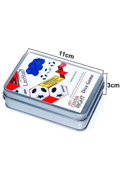 leostar LEO.STAR Left-Center-Right Dice Game (LCR) (Pack of 2)