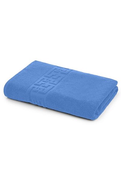 OEM Prosop de baie, bumbac, bordură grecească, 500g/m², 70x140cm, albastru deschis