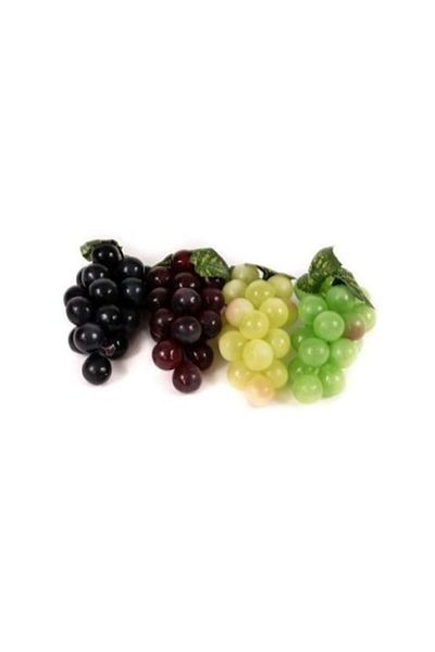 OEM Set 4 plastic grapes, multicolored, 12x5 cm
