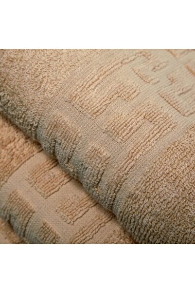 OEM Bath Towel, Cotton, Greek Border, 500g/m², 70x140cm, Cream