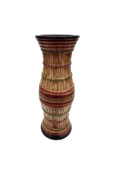 OEM Vase made of ceramic with colorful stripes, M2, 10x30 cm