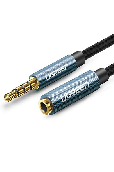 Ugreen Adaptor cablu prelungitor pentru căști mini jack 3.5mm 0.5m albastru