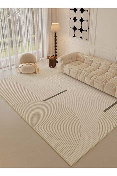 fun zone DUNISO Non Slip Large Area Rug, Washable Living Room Rugs, Soft Handfeel Stain Resistant Carpet, Mod