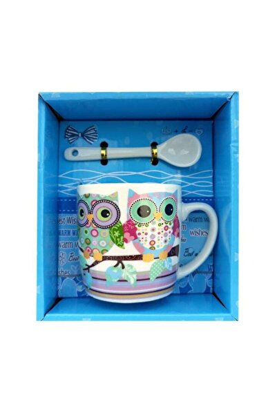 OEM Cană ceramică cu linguriță, dedicată „cel mai bun fin”, 200 ml