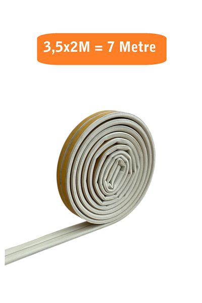 HOMDEP Door Window Wick Adhesive (White) Door Window Tape Tapes 3.5X2 Meters = 7 Meters